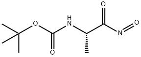 Carbamic acid, (1-methyl-2-nitroso-2-oxoethyl)-, 1,1-dimethylethyl ester, (S)- Struktur