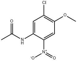 N-(5-Chloro-4-methoxy-2-nitrophenyl)acetamide 化学構造式