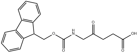 N-Fmoc-5-aminolevulinic acid, 160111-41-1, 结构式