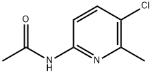 6-ACETAMIDO-3-CHLORO-2-PICOLINE, 160115-16-2, 结构式
