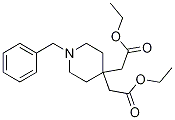 1-苄基-4,4-哌啶二乙酸乙酯 结构式