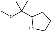 2-(2-甲氧基丙基-2-基)吡咯烷, 160142-25-6, 结构式