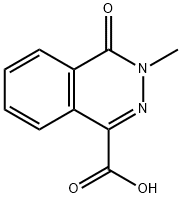 3-メチル-4-オキソ-3,4-ジヒドロフタラジン-1-カルボン酸 化学構造式