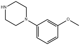 1-(3-Methoxyphenyl)piperazine Struktur