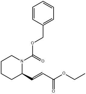 [R-(E)]-2-(3-Ethoxy-3-oxo-1-propenyl)-1-piperidinecarboxylic Acid Phenylmethyl Ester Structure