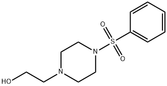 2-(4-(苯基磺酰基)哌嗪-1-基)乙醇, 16017-63-3, 结构式