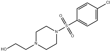 2-{4-[(4-chlorophenyl)sulfonyl]piperazino}-1-ethanol Structure