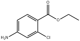 4-アミノ-2-クロロ安息香酸エチル 化学構造式