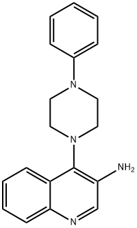 4-(4-Phenyl-1-piperazinyl)quinolin-3-amine 结构式