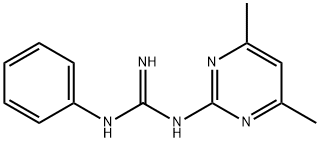 1-(4,6-二甲基嘧啶-2-基)-3-苯基胍 结构式