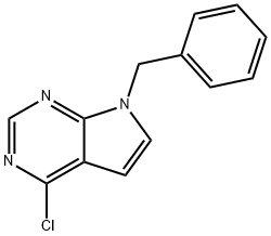 7-苄基-4-氯-7H-吡咯并[2,3-D] 嘧啶 结构式