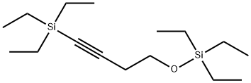 1-三乙基硅烷-4-三乙基硅氧烷-1-丁炔, 160194-28-5, 结构式