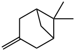 6,6-ジメチル-3-メチレンビシクロ[3.1.1]ヘプタン 化学構造式