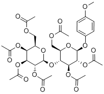 4-Methoxyphenyl 4-O-(2,3,4,6-Tetra-O-acetyl-beta-D-galactopyranosyl)-2,3,6-tri-O-acetyl-beta-D-glucopyranoside