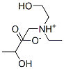 2-ヒドロキシプロパン酸・2-(ジエチルアミノ)エタノール 化学構造式