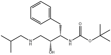 tert-Butyl [(1S,2R)-1-Benzyl-2-hydroxy-3-(isobutylamino)propyl]carbamate Struktur