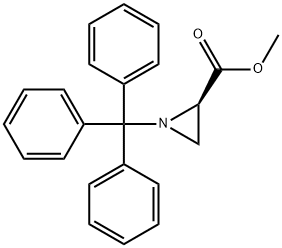 METHYL (2R)-1-(TRIPHENYLMETHYL)AZIRIDINE-2-CARBOXYLATE 结构式