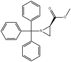 METHYL (R)-1-TRITYL-2-AZIRIDINECARBOXYLATE Structure