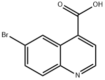 6-溴喹啉-4-羧酸,160233-76-1,结构式