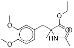 D,L-N-Acetyl-3-(3,4-dimethoxyphenyl)-2-methyl-alanine Ethyl Ester Struktur