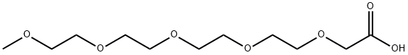 甲基-四聚乙二醇-乙酸 结构式