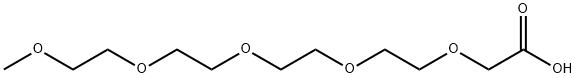 2,5,8,11,14-pentaoxahexadecan-16-oic acid Structure