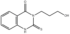 3-(3-羟基丙基)-2-硫代-1H-喹唑啉-4-酮, 16024-87-6, 结构式