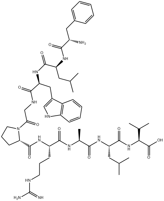 PHE-LEU-TRP-GLY-PRO-ARG-ALA-LEU-VAL, 160295-81-8, 结构式
