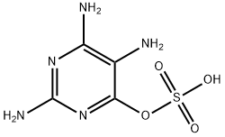 硫酸水素2,5,6-トリアミノピリミジン-4-イル 化学構造式