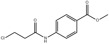 4-[(3-クロロプロパノイル)アミノ]安息香酸メチル 化学構造式