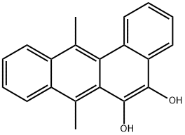 Benz(a)anthracene, 5,6-dihydroxy-7,12-dimethyl- 结构式