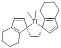 (R,R)-ETHYLENEBIS-(4,5,6,7-TETRAHYDRO-1-INDENYL)-DIMETHYLTITANIUM(IV) Struktur
