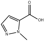 1-Methyl-1H-pyrazole-5-carboxylic acid Struktur