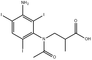 碘西他酸,16034-77-8,结构式