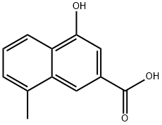 2-Naphthalenecarboxylic acid, 4-hydroxy-8-Methyl-,16036-18-3,结构式