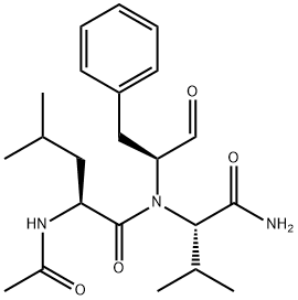 AC-LEU-VAL-PHE-ALDEHYDE Structure