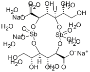 スチボグルコン酸ナトリウム 化学構造式