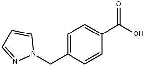 4-(1H-吡唑-1-甲基)苯甲酸 结构式