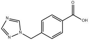4-(1H-1,2,4-トリアゾール-1-イルメチル)安息香酸 化学構造式