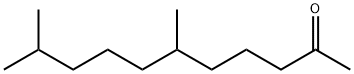 (S)-6,10-ジメチル-2-ウンデカノン 化学構造式