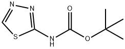 (1,3,4-噻二唑-2-基)氨基甲酸叔丁酯, 160416-00-2, 结构式