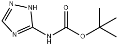 (1H-1,2,4-三唑-5-基)氨基甲酸叔丁酯, 160416-01-3, 结构式