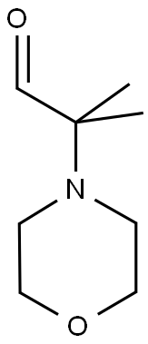 2-メチル-2-モルホリノプロパナール 化学構造式