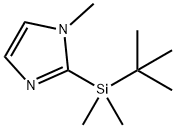 2-(叔丁基二甲基甲硅烷基)-1-甲基咪唑, 160425-48-9, 结构式