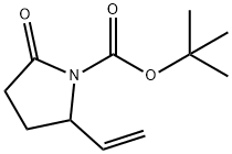 2-Ethenyl-5-oxo-1-pyrrolidinecarboxylic Acid tert-Butyl Ester 结构式