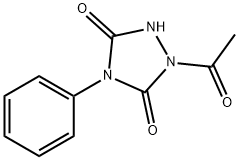 1-acetyl-4-phenyl-1,2,4-triazolidine-3,5-dione Struktur