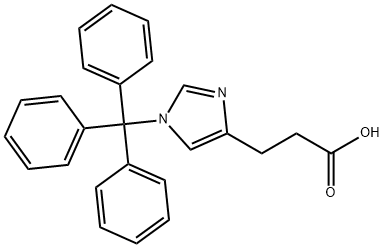 3-(N-1-三苯甲基-4-咪唑)丙酸, 160446-35-5, 结构式