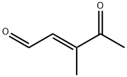 2-Pentenal, 3-methyl-4-oxo-, (E)- (9CI) Struktur