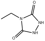4-エチル-1,2,4-トリアゾリジン-3,5-ジオン 化学構造式