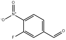 3-フルオロ-4-ニトロベンズアルデヒド 化学構造式